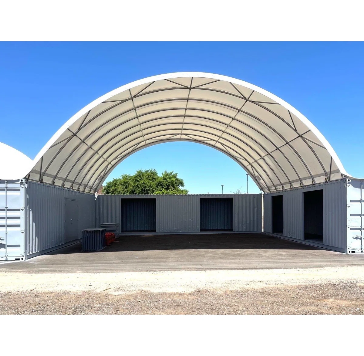 40 Ft. W X 40 Ft. D Shipping Container Canopy Shelter - Image 2